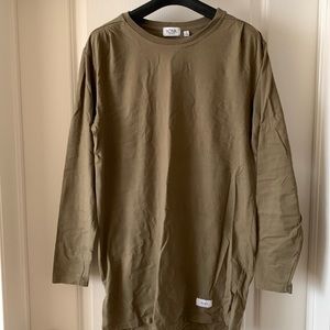 Olive Longline Long Sleeve